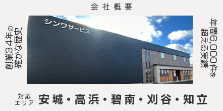 シンワサービス|安城の激安エコキュートはお任せ下さい・給湯器の取付と電気工事|愛知県・三河・安城・刈谷・高浜・碧南・知立